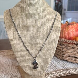 Men’s #2 Football Number Chain Necklace